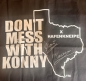 Preview: Einkaufstasche Texas, "Don't mess with Konny " - Mit Signaturen von Manu & Konny