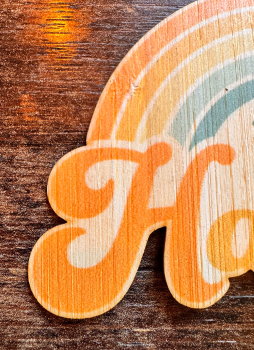 Preview: *NEU* Bambus Sticker " Be Happy "