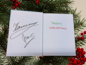 Preview: Buch - EINFACH MACHEN! - Merry Christmas Edition mit Signaturen von Manu & Konny -