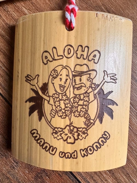 Ornament "Aloha" mit Manu & Konny