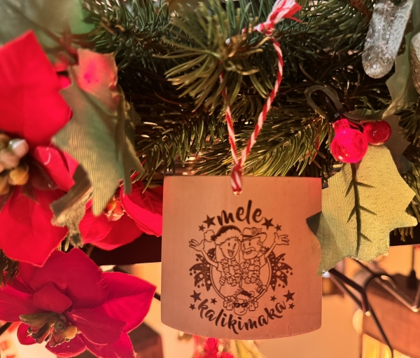 Weihnachtsornament "Mele Kalikimaka"